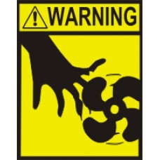 Finger safety warning sticker Finger safety warning sticker